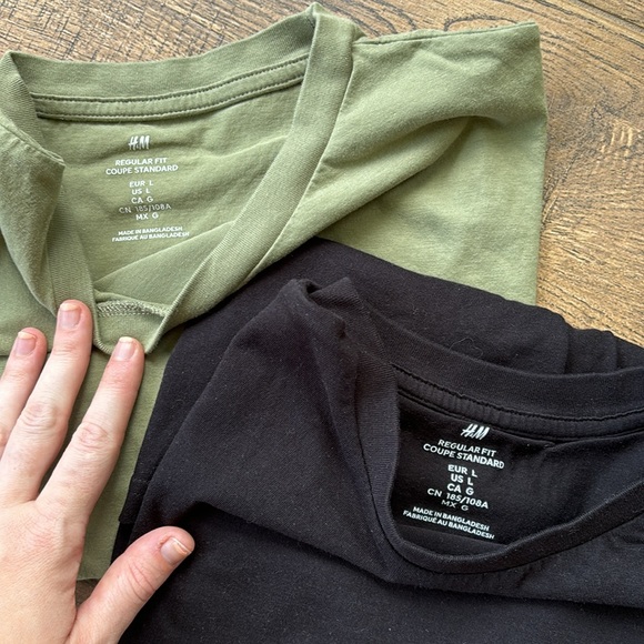 DELETING Set of Basic H&M Short Sleeve Tees - Picture 2 of 2
